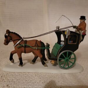 Deptartment 56 Dickens Village HOLIDAY CAB RIDE 4056638